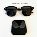 GPS Clear View Sunglasses // Dana Classic - Black/Gold/Gray
