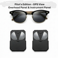 GPS Clear View Sunglasses // Pilot's Edition // Dana Classic - Black/Gold/Gray