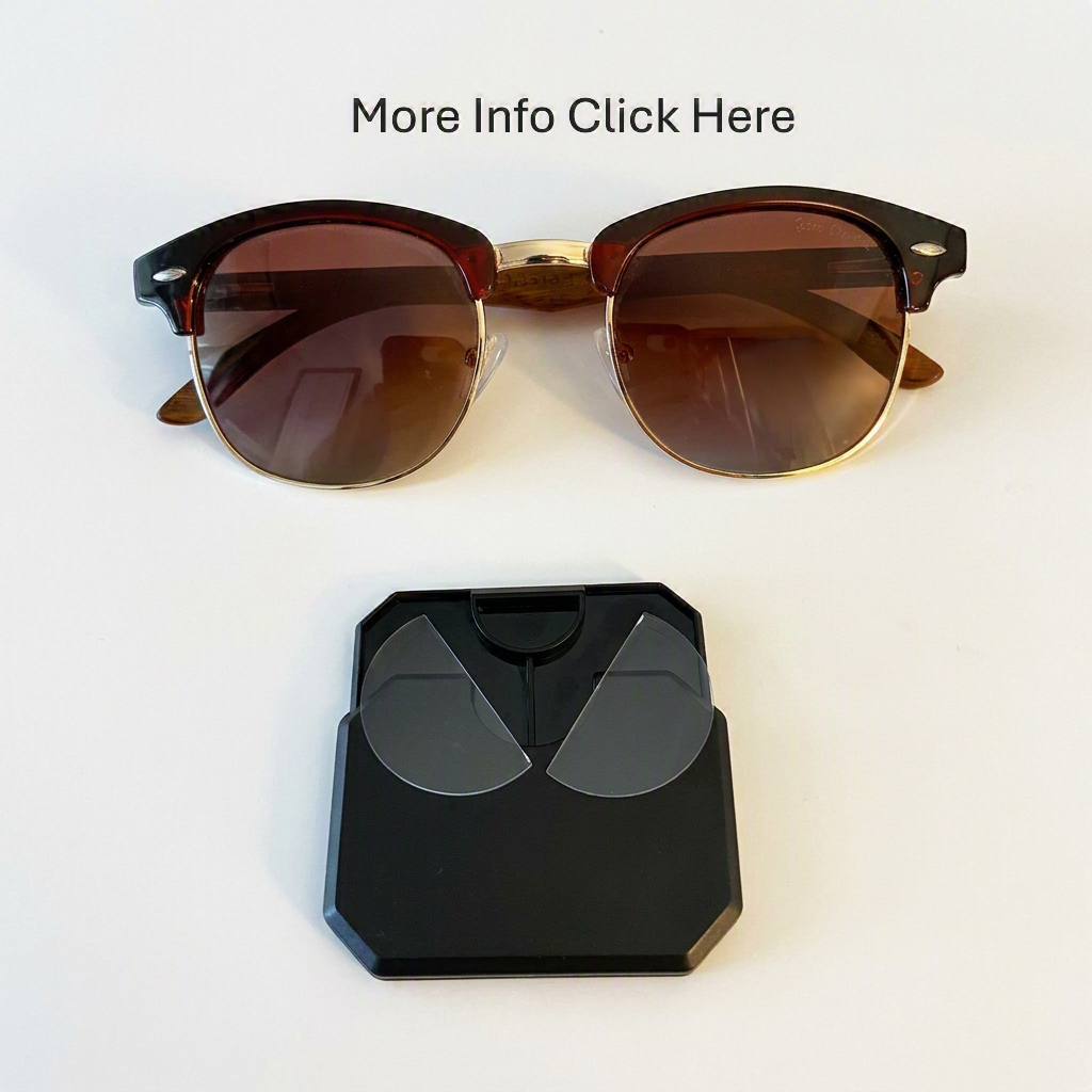 GPS Clear View Sunglasses // Dana Classic - Brown/Gold/Amber
