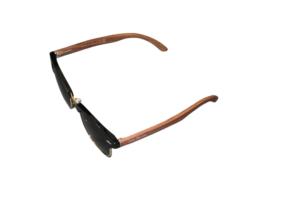 GPS Clear View Sunglasses // Pilot's Edition // Dana Classic - Black/Gold/Gray