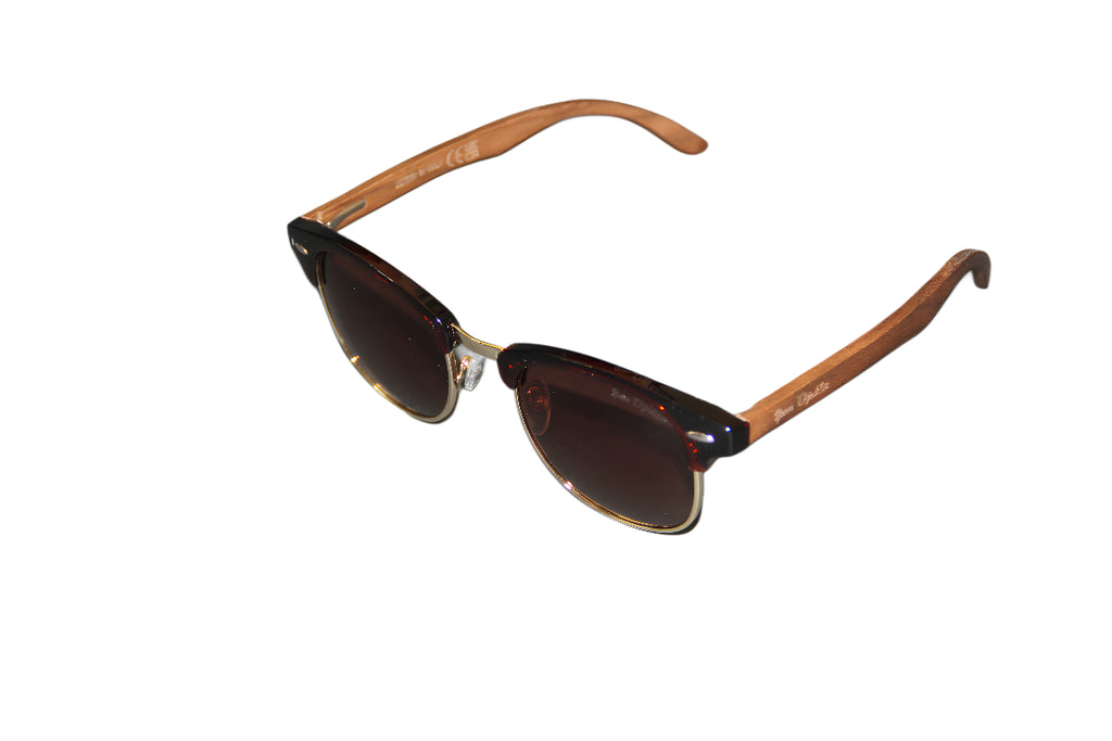 GPS Clear View Sunglasses // Pilot's Edition // Dana Classic - Brown/Gold/Amber