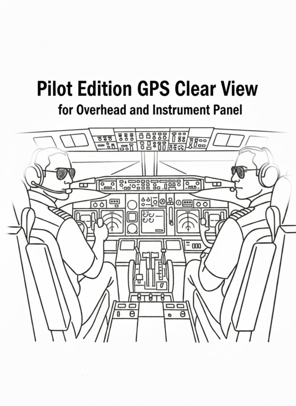 GPS Clear View Sunglasses // Pilot's Edition //  Racer - Dark Bronze/Amber