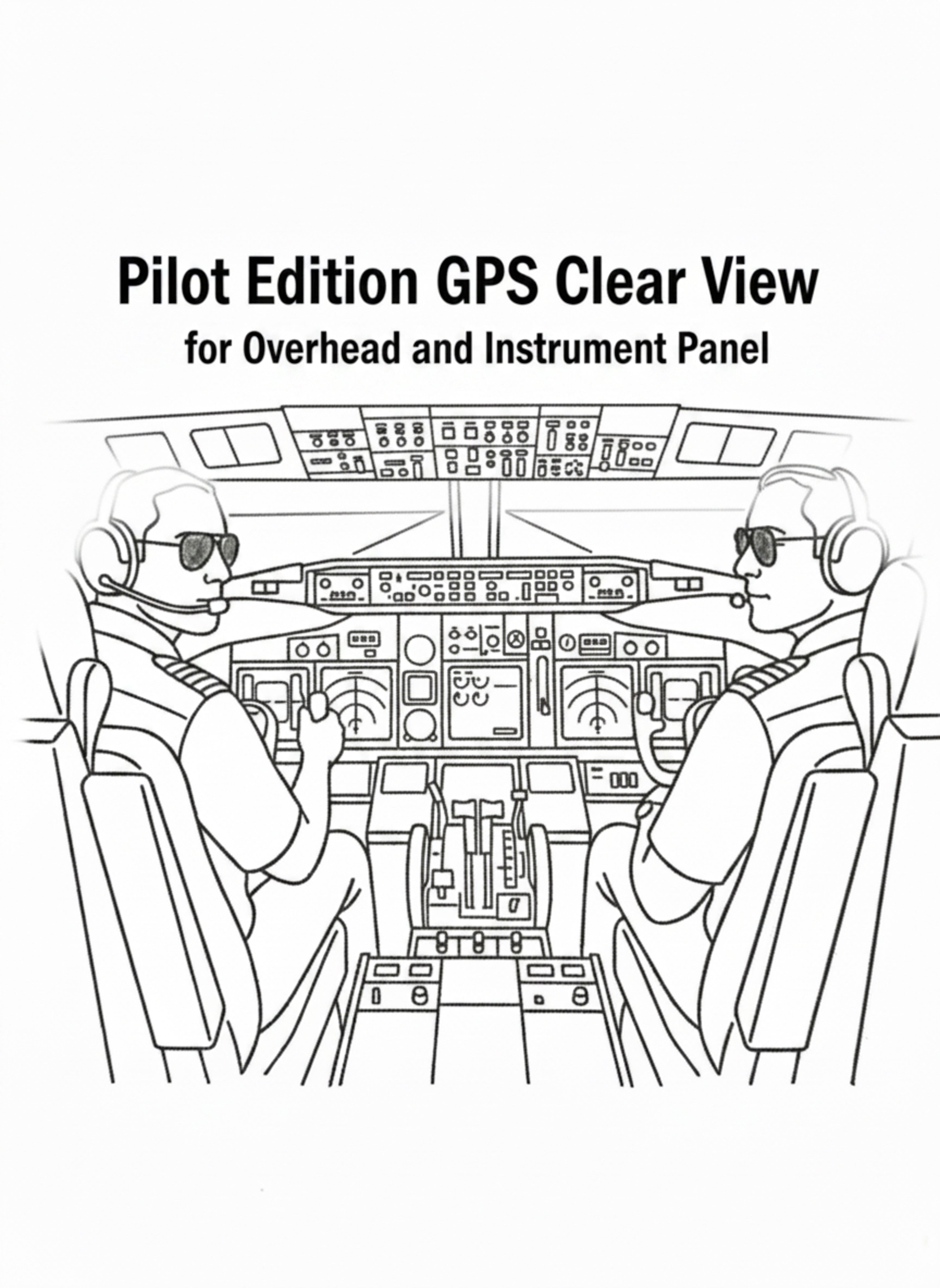 GPS Clear View Sunglasses // Pilot's Edition //  Racer - Dark Bronze/Amber