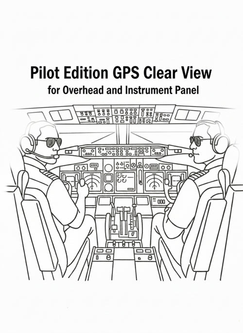 GPS Clear View Sunglasses // Pilot's Edition //  Racer - Dark Bronze/Amber