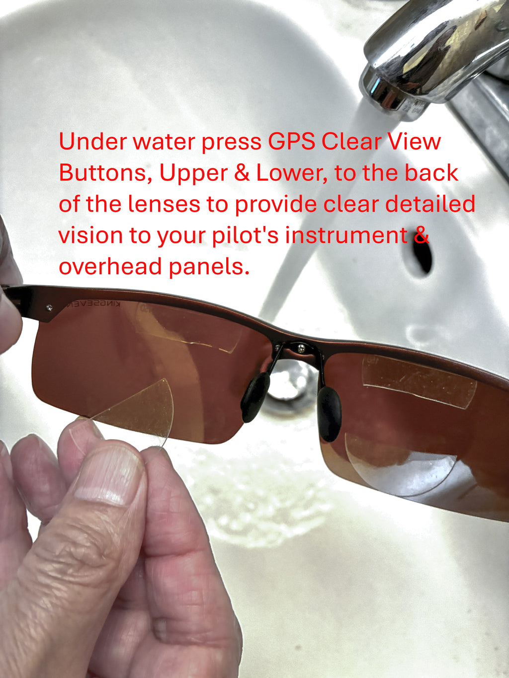 GPS Clear View Sunglasses // Pilot's Edition //  Racer - Dark Bronze/Amber