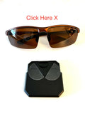Racer Dark Bronze/Amber Sun Lenses with GPS Clear View Buttons