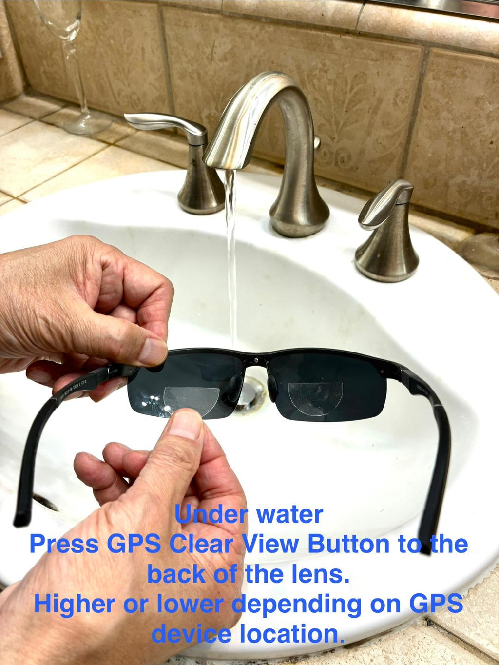 Racer Pewter/Gray Sun Lenses with GPS Clear View Buttons