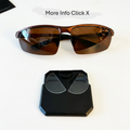 GPS Clear View Sunglasses // Racer - Dark Bronze/Amber