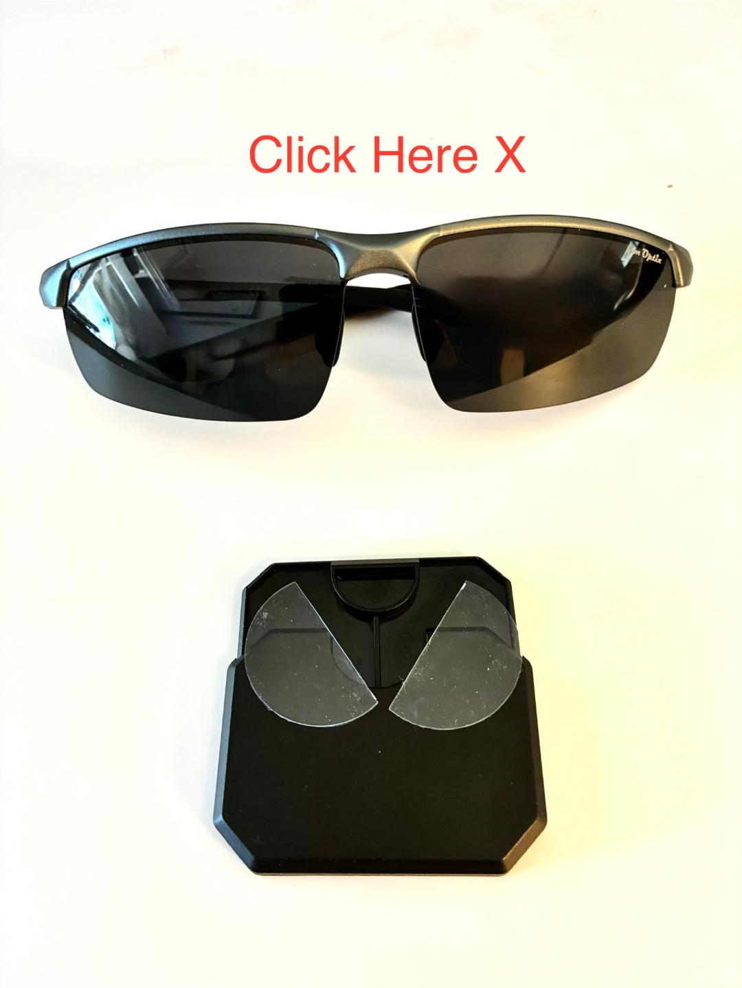 Racer Pewter/Gray Sun Lenses with GPS Clear View Buttons