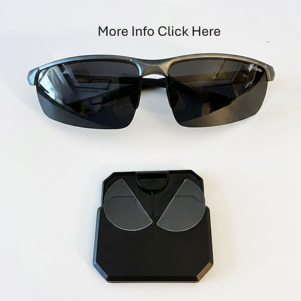 GPS Clear View Sunglasses // Racer - Pewter/Gray