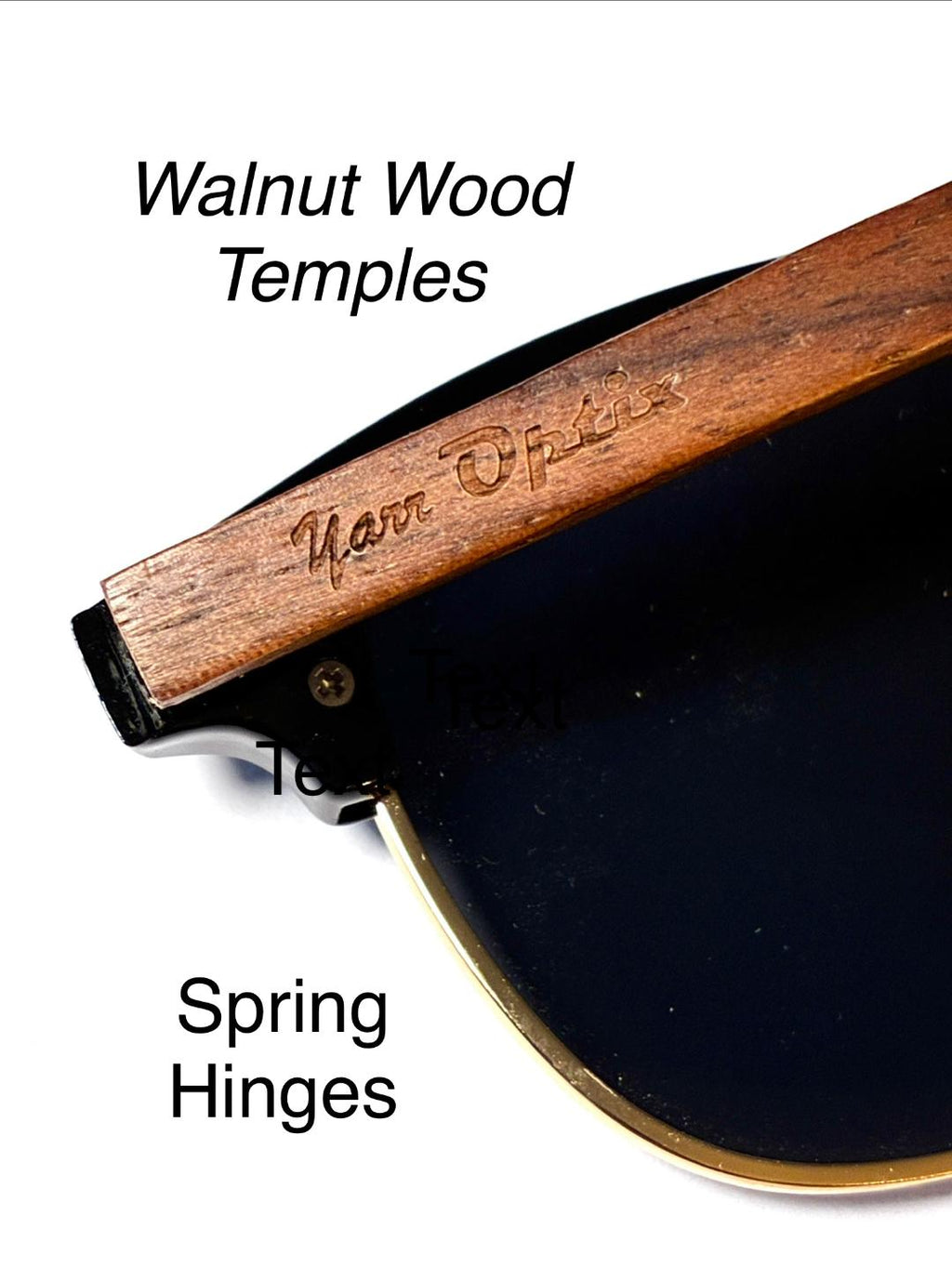 Dana Classic Black/Gold/Gray Sun Lenses with GPS Clear View Buttons