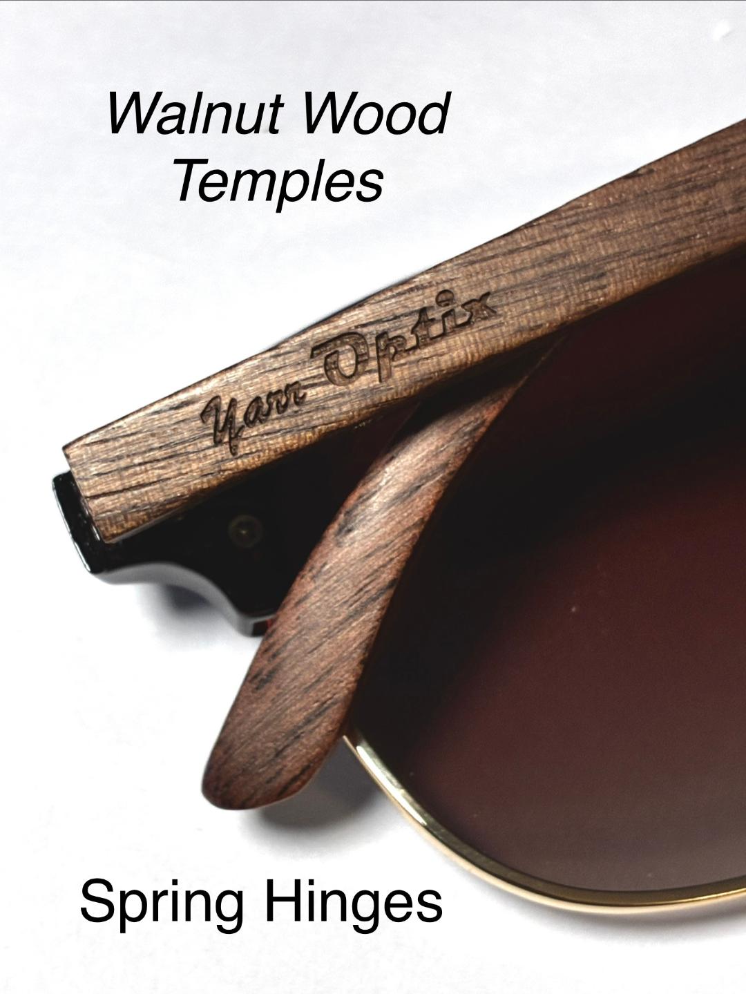 Dana Classic Brown/Gold/Amber Sun Lenses with GPS Clear View Buttons